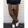 image:imageJMIERR Mens Corduroy Pants Wide Leg Baggy Sweatpants  Loose Fit Joggers Elastic Waist Drawstring Casual Sweatpants Vintage Pants Fall Winter Fashion StreetwearBrown
