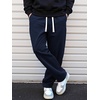 image:imageJMIERR Mens Corduroy Pants Wide Leg Baggy Sweatpants  Loose Fit Joggers Elastic Waist Drawstring Casual Sweatpants Vintage Pants Fall Winter Fashion StreetwearNavy Blue