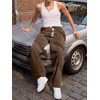 image:imageJMIERR Mens Corduroy Pants Wide Leg Baggy Sweatpants  Loose Fit Joggers Elastic Waist Drawstring Casual Sweatpants Vintage Pants Fall Winter Fashion StreetwearBrown