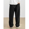 image:imageJMIERR Mens Corduroy Pants Wide Leg Baggy Sweatpants  Loose Fit Joggers Elastic Waist Drawstring Casual Sweatpants Vintage Pants Fall Winter Fashion StreetwearBlack
