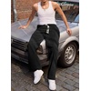 image:imageJMIERR Mens Corduroy Pants Wide Leg Baggy Sweatpants  Loose Fit Joggers Elastic Waist Drawstring Casual Sweatpants Vintage Pants Fall Winter Fashion StreetwearBlack