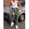 image:imageJMIERR Mens Corduroy Pants Wide Leg Baggy Sweatpants  Loose Fit Joggers Elastic Waist Drawstring Casual Sweatpants Vintage Pants Fall Winter Fashion StreetwearGreen