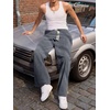 image:imageJMIERR Mens Corduroy Pants Wide Leg Baggy Sweatpants  Loose Fit Joggers Elastic Waist Drawstring Casual Sweatpants Vintage Pants Fall Winter Fashion StreetwearGrey
