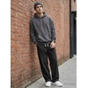 image:imageJMIERR Mens Corduroy Pants Wide Leg Baggy Sweatpants  Loose Fit Joggers Elastic Waist Drawstring Casual Sweatpants Vintage Pants Fall Winter Fashion StreetwearBlack