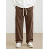 image:imageJMIERR Mens Corduroy Pants Wide Leg Baggy Sweatpants  Loose Fit Joggers Elastic Waist Drawstring Casual Sweatpants Vintage Pants Fall Winter Fashion StreetwearBrown