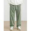 image:imageJMIERR Mens Corduroy Pants Wide Leg Baggy Sweatpants  Loose Fit Joggers Elastic Waist Drawstring Casual Sweatpants Vintage Pants Fall Winter Fashion StreetwearLight Green