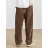 image:imageJMIERR Mens Corduroy Pants Wide Leg Baggy Sweatpants  Loose Fit Joggers Elastic Waist Drawstring Casual Sweatpants Vintage Pants Fall Winter Fashion StreetwearBrown