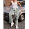 image:imageJMIERR Mens Corduroy Pants Wide Leg Baggy Sweatpants  Loose Fit Joggers Elastic Waist Drawstring Casual Sweatpants Vintage Pants Fall Winter Fashion StreetwearLight Grey