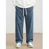 image:imageJMIERR Mens Corduroy Pants Wide Leg Baggy Sweatpants  Loose Fit Joggers Elastic Waist Drawstring Casual Sweatpants Vintage Pants Fall Winter Fashion StreetwearAshleigh Blue