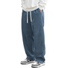 image:imageJMIERR Mens Corduroy Pants Wide Leg Baggy Sweatpants  Loose Fit Joggers Elastic Waist Drawstring Casual Sweatpants Vintage Pants Fall Winter Fashion StreetwearAshleigh Blue