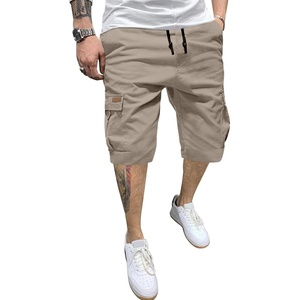 image:imageJMIERR Mens Casual Cotton Twill Cargo Shorts Drawstring Classic Chino Stretch Short with 6 PocketsB Brown