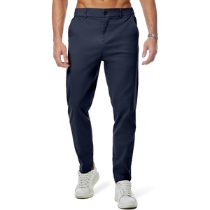 image:imageJMIERR Mens Chino Pants Casual Elastic Waist Tapered Golf TrousersNavy Blue