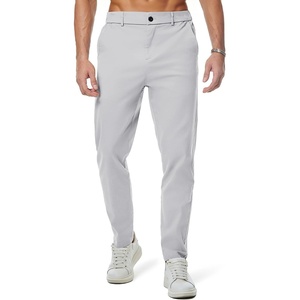 image:imageJMIERR Mens Chino Pants Casual Elastic Waist Tapered Golf TrousersSilvery