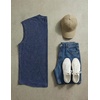 image:imageJMIERR Mens 100 Cotton Sleeveless Tank Tops Cut Off Muscle Gym T Shirts Casual Beach Loose Fit TeesNavy Blue