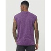 image:imageJMIERR Mens 100 Cotton Sleeveless Tank Tops Cut Off Muscle Gym T Shirts Casual Beach Loose Fit TeesPurple