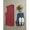image:imageJMIERR Mens 100 Cotton Sleeveless Tank Tops Cut Off Muscle Gym T Shirts Casual Beach Loose Fit TeesRed