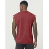 image:imageJMIERR Mens 100 Cotton Sleeveless Tank Tops Cut Off Muscle Gym T Shirts Casual Beach Loose Fit TeesRed