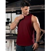 image:imageJMIERR Mens Drop Arm Tank Tops Sleeveless Cut Off Muscle Tee Shirts  Undershirt Lightweight Stretchy Bodybuilding Training Gym Workout Casual Summer Vocation05 Red