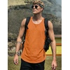 image:imageJMIERR Mens Drop Arm Tank Tops Sleeveless Cut Off Muscle Tee Shirts  Undershirt Lightweight Stretchy Bodybuilding Training Gym Workout Casual Summer VocationOrange