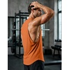 image:imageJMIERR Mens Drop Arm Tank Tops Sleeveless Cut Off Muscle Tee Shirts  Undershirt Lightweight Stretchy Bodybuilding Training Gym Workout Casual Summer VocationOrange