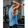 image:imageJMIERR Mens Drop Arm Tank Tops Sleeveless Cut Off Muscle Tee Shirts  Undershirt Lightweight Stretchy Bodybuilding Training Gym Workout Casual Summer Vocation06 Light Blue