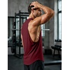 image:imageJMIERR Mens Drop Arm Tank Tops Sleeveless Cut Off Muscle Tee Shirts  Undershirt Lightweight Stretchy Bodybuilding Training Gym Workout Casual Summer Vocation05 Red