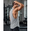 image:imageJMIERR Mens Drop Arm Tank Tops Sleeveless Cut Off Muscle Tee Shirts  Undershirt Lightweight Stretchy Bodybuilding Training Gym Workout Casual Summer Vocation03 Light Grey