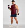 image:imageJMIERR Mens Drop Arm Tank Tops Sleeveless Cut Off Muscle Tee Shirts  Undershirt Lightweight Stretchy Bodybuilding Training Gym Workout Casual Summer Vocation05 Red