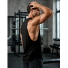 image:imageJMIERR Mens Drop Arm Tank Tops Sleeveless Cut Off Muscle Tee Shirts  Undershirt Lightweight Stretchy Bodybuilding Training Gym Workout Casual Summer Vocation01 Black