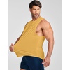 image:imageJMIERR Mens Drop Arm Tank Tops Sleeveless Cut Off Muscle Tee Shirts  Undershirt Lightweight Stretchy Bodybuilding Training Gym Workout Casual Summer Vocation07 Yellow
