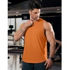 image:imageJMIERR Mens Drop Arm Tank Tops Sleeveless Cut Off Muscle Tee Shirts  Undershirt Lightweight Stretchy Bodybuilding Training Gym Workout Casual Summer VocationOrange