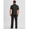 image:imageJMIERR Mens Summer Outfits 2 Piece Sets Waffle Vacation Outfits  Waffle Textured 14 Zip Polo Shirts Drawstring Pant Comfortable Cruise amp Beach Outfit LoungewearDark Grey