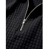 image:imageJMIERR Mens Summer Outfits 2 Piece Sets Waffle Vacation Outfits  Waffle Textured 14 Zip Polo Shirts Drawstring Pant Comfortable Cruise amp Beach Outfit LoungewearDark Grey