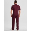 image:imageJMIERR Mens Summer Outfits 2 Piece Sets Waffle Vacation Outfits  Waffle Textured 14 Zip Polo Shirts Drawstring Pant Comfortable Cruise amp Beach Outfit LoungewearRed