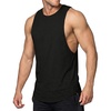 image:imageJMIERR Mens Drop Arm Tank Tops Sleeveless Cut Off Muscle Tee Shirts  Undershirt Lightweight Stretchy Bodybuilding Training Gym Workout Casual Summer Vocation01 Black