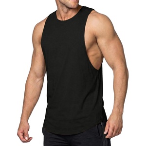 image:imageJMIERR Mens Drop Arm Tank Tops Sleeveless Cut Off Muscle Tee Shirts  Undershirt Lightweight Stretchy Bodybuilding Training Gym Workout Casual Summer Vocation01 Black