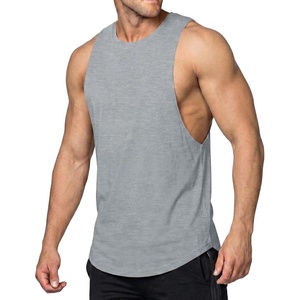 image:imageJMIERR Mens Drop Arm Tank Tops Sleeveless Cut Off Muscle Tee Shirts  Undershirt Lightweight Stretchy Bodybuilding Training Gym Workout Casual Summer Vocation03 Light Grey