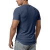 image:imageJMIERR Mens Muscle Fit V Neck T Shirt Short Sleeve Workout Tee  Slim Fit Textured Ribbed Fabric Longline Curved Hem Stretch Comfort Casual Summer Fitted Tops for Athletic GymA Blue
