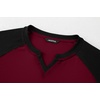 image:imageJMIERR Mens Muscle Fit V Neck T Shirt Short Sleeve Workout Tee  Slim Fit Textured Ribbed Fabric Longline Curved Hem Stretch Comfort Casual Summer Fitted Tops for Athletic GymC Red  Black