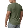 image:imageJMIERR Mens Muscle Fit V Neck T Shirt Short Sleeve Workout Tee  Slim Fit Textured Ribbed Fabric Longline Curved Hem Stretch Comfort Casual Summer Fitted Tops for Athletic GymB Light Green