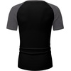 image:imageJMIERR Mens Muscle Fit V Neck T Shirt Short Sleeve Workout Tee  Slim Fit Textured Ribbed Fabric Longline Curved Hem Stretch Comfort Casual Summer Fitted Tops for Athletic GymC Black  Grey