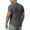 image:imageJMIERR Mens Muscle Fit V Neck T Shirt Short Sleeve Workout Tee  Slim Fit Textured Ribbed Fabric Longline Curved Hem Stretch Comfort Casual Summer Fitted Tops for Athletic GymA Grey1