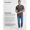 image:imageJMIERR Mens Muscle Fit V Neck T Shirt Short Sleeve Workout Tee  Slim Fit Textured Ribbed Fabric Longline Curved Hem Stretch Comfort Casual Summer Fitted Tops for Athletic GymA Grey1