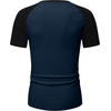 image:imageJMIERR Mens Muscle Fit V Neck T Shirt Short Sleeve Workout Tee  Slim Fit Textured Ribbed Fabric Longline Curved Hem Stretch Comfort Casual Summer Fitted Tops for Athletic GymC Blue  Black