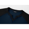 image:imageJMIERR Mens Muscle Fit V Neck T Shirt Short Sleeve Workout Tee  Slim Fit Textured Ribbed Fabric Longline Curved Hem Stretch Comfort Casual Summer Fitted Tops for Athletic GymC Blue  Black