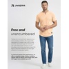 image:imageJMIERR Mens Muscle Fit V Neck T Shirt Short Sleeve Workout Tee  Slim Fit Textured Ribbed Fabric Longline Curved Hem Stretch Comfort Casual Summer Fitted Tops for Athletic GymA Khaki