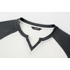 image:imageJMIERR Mens Muscle Fit V Neck T Shirt Short Sleeve Workout Tee  Slim Fit Textured Ribbed Fabric Longline Curved Hem Stretch Comfort Casual Summer Fitted Tops for Athletic GymC White  Grey