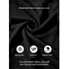 image:imageJMIERR Mens Muscle Fit V Neck T Shirt Short Sleeve Workout Tee  Slim Fit Textured Ribbed Fabric Longline Curved Hem Stretch Comfort Casual Summer Fitted Tops for Athletic GymPackblackWhite