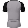 image:imageJMIERR Mens Muscle Fit V Neck T Shirt Short Sleeve Workout Tee  Slim Fit Textured Ribbed Fabric Longline Curved Hem Stretch Comfort Casual Summer Fitted Tops for Athletic GymC Grey  Black