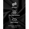 image:imageJMIERR Mens Muscle Fit V Neck T Shirt Short Sleeve Workout Tee  Slim Fit Textured Ribbed Fabric Longline Curved Hem Stretch Comfort Casual Summer Fitted Tops for Athletic Gym01 Black